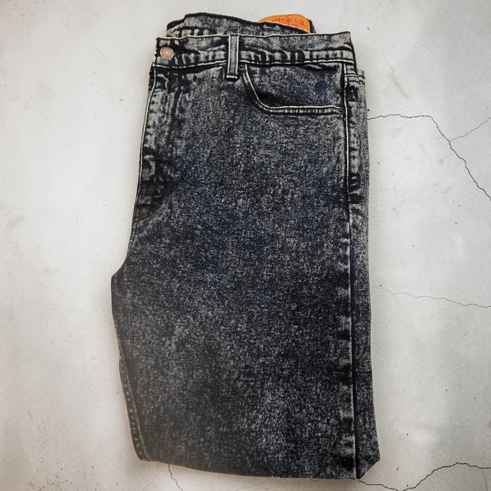 Y2K Levi’s 510 Skinny Jeans Men’s 40x30 Acid Wash Denim Red Tab
